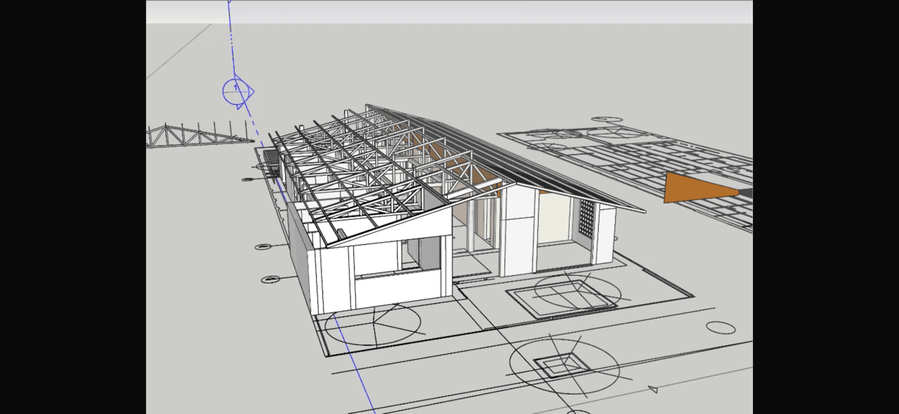Engineering the roof structure in CAD