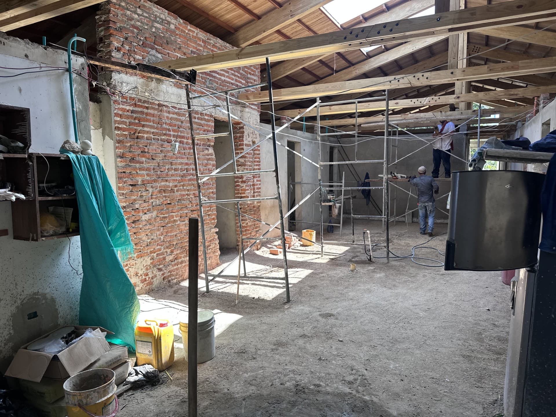 Setting the timber structure