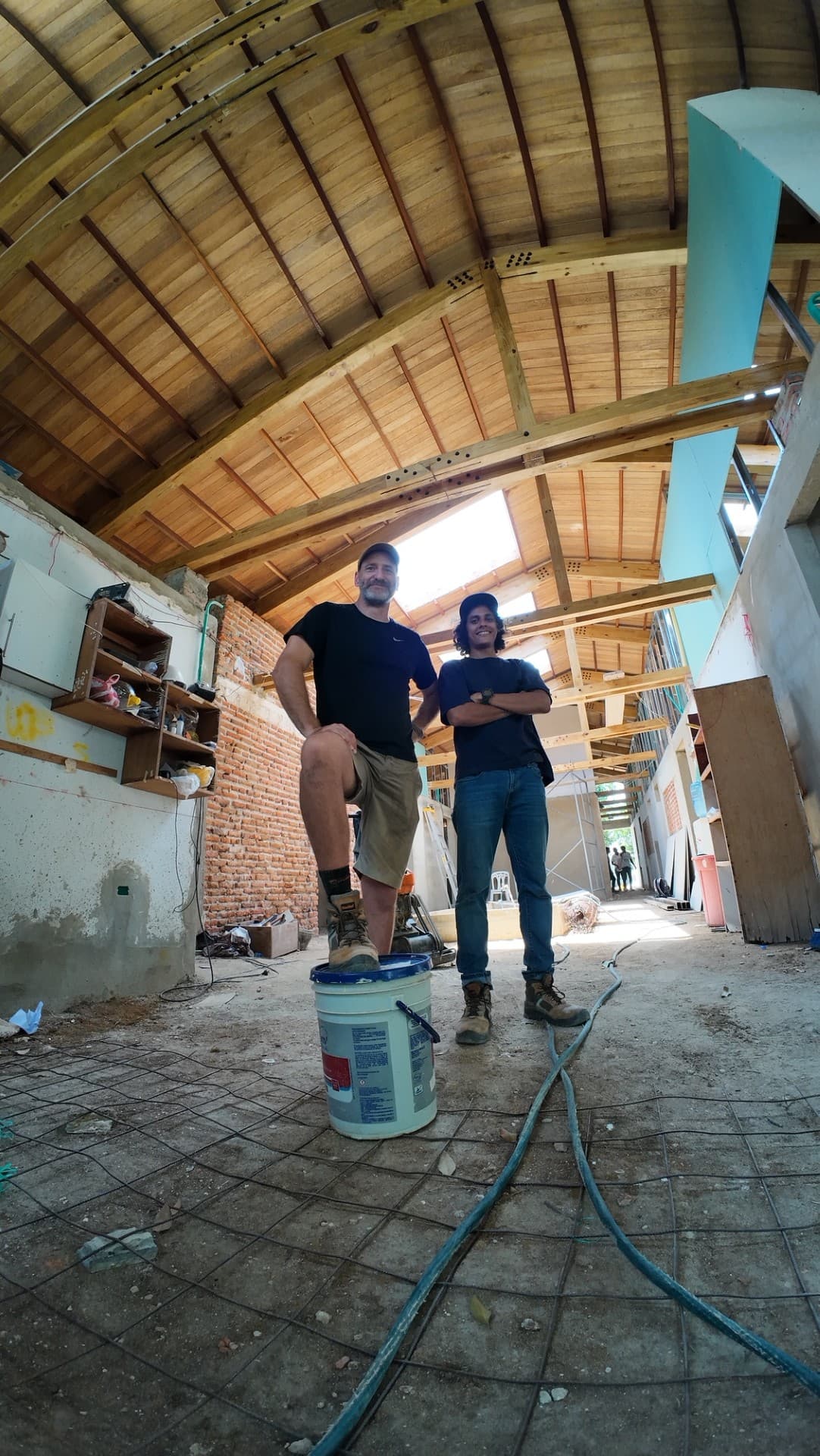 Cristian and Pat on site
