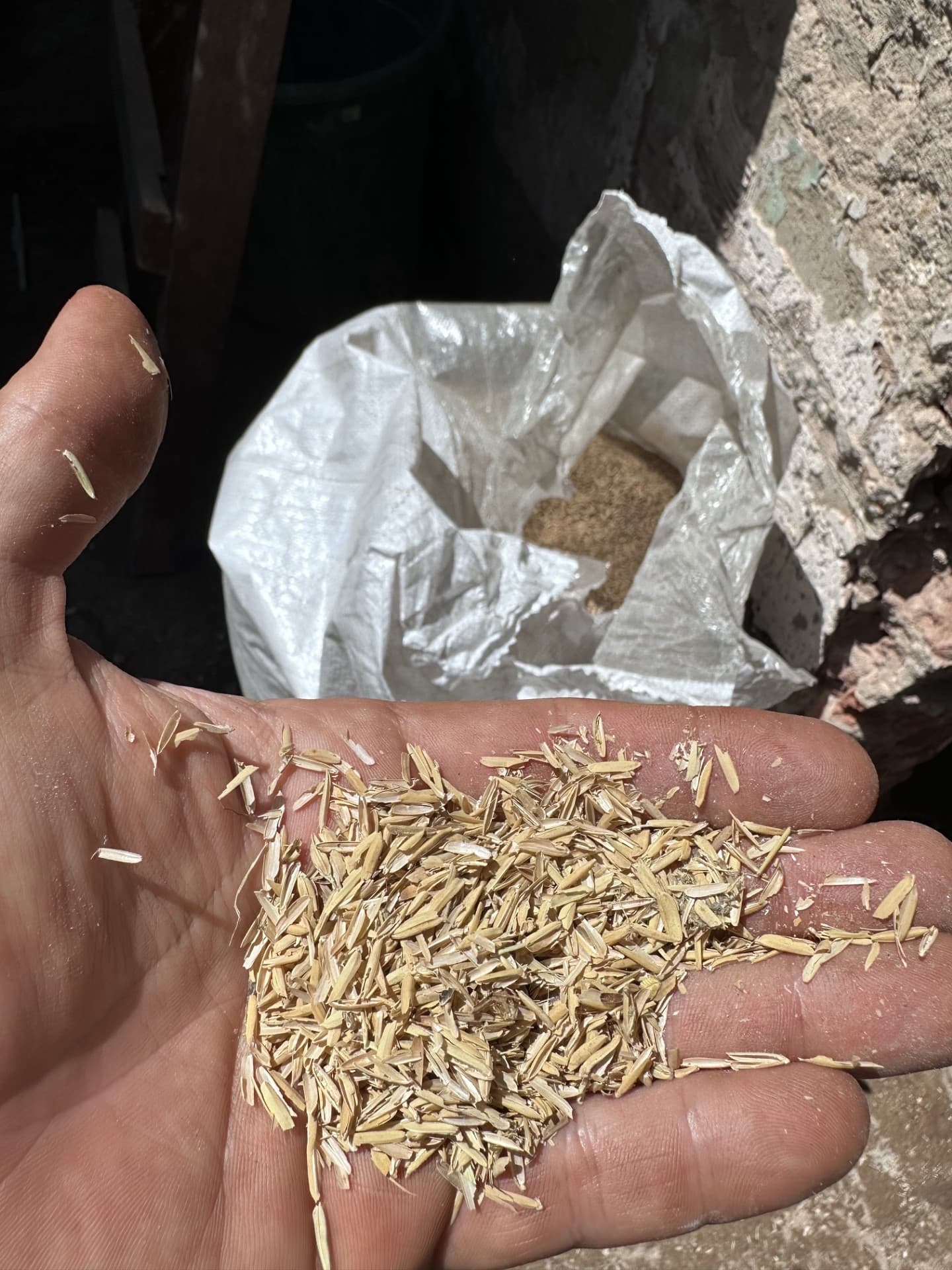 Rice husks — the secret texture