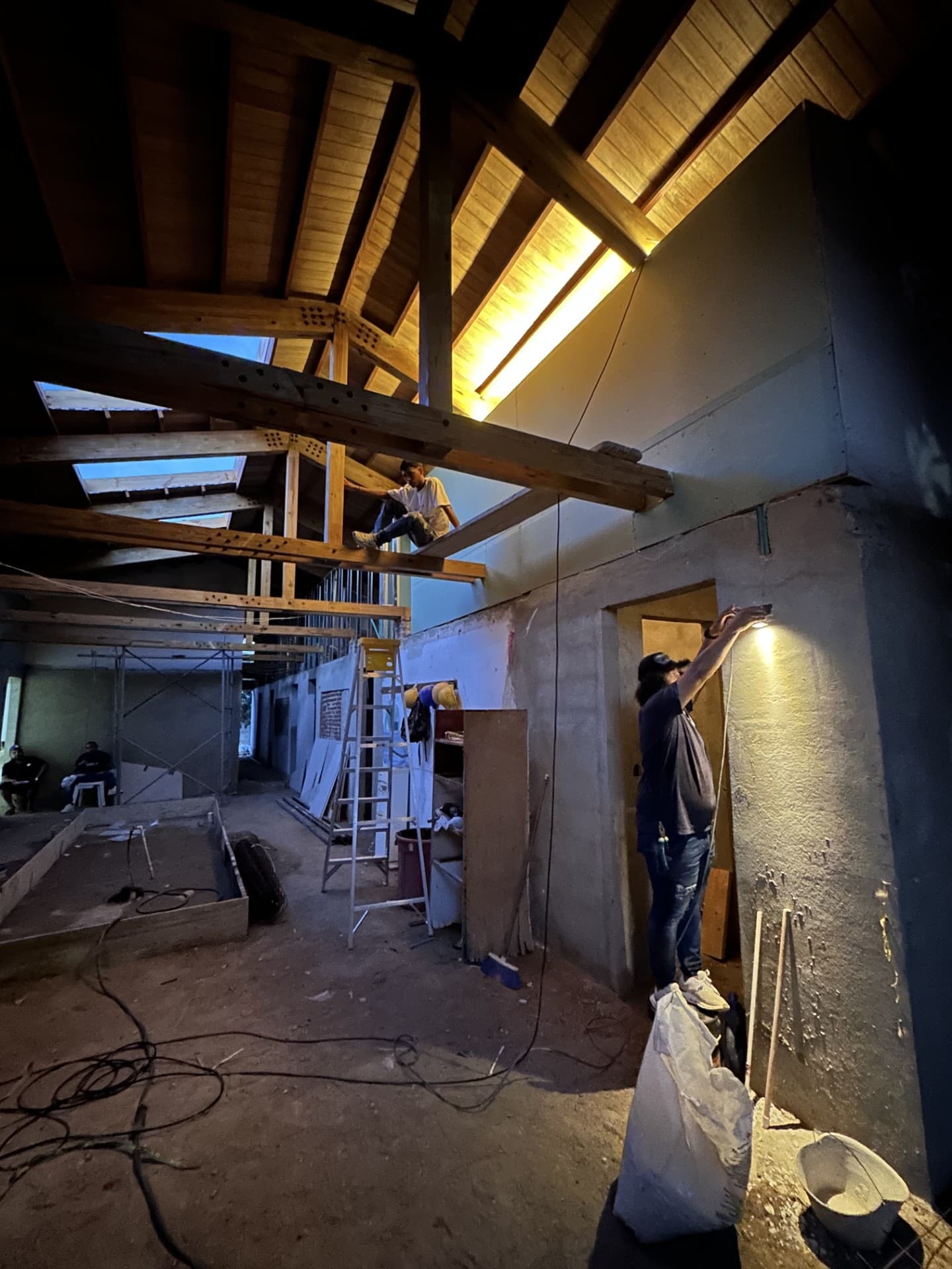 Testing the lighting
