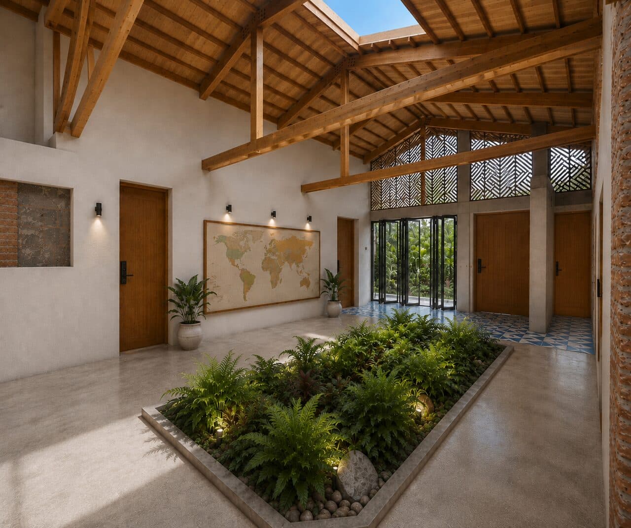 A leaf of calm in the heart of Barranquilla